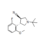 (3R,4S)-1-(tert-Butyl)-4-(2-fluoro-6-methoxyphenyl)pyrrolidine-3-carbonitrile