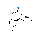 (3S,4R)-1-(tert-Butyl)-4-(3,5-difluorophenyl)pyrrolidine-3-carboxylic Acid