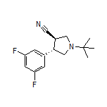 (3R,4S)-1-(tert-Butyl)-4-(3,5-difluorophenyl)pyrrolidine-3-carbonitrile
