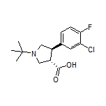 (3S,4R)-1-(tert-Butyl)-4-(3-chloro-4-fluorophenyl)pyrrolidine-3-carboxylic Acid
