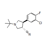(3S,4R)-1-(tert-Butyl)-4-(3-chloro-4-fluorophenyl)pyrrolidine-3-carbonitrile