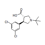 (3S,4R)-1-(tert-Butyl)-4-(3,5-dichlorophenyl)pyrrolidine-3-carboxylic Acid