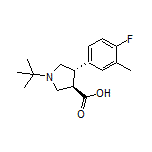 (3R,4S)-1-(tert-Butyl)-4-(4-fluoro-3-methylphenyl)pyrrolidine-3-carboxylic Acid
