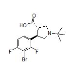 (3S,4R)-4-(3-Bromo-2,4-difluorophenyl)-1-(tert-butyl)pyrrolidine-3-carboxylic Acid
