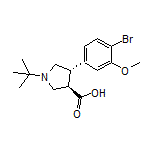 (3R,4S)-4-(4-Bromo-3-methoxyphenyl)-1-(tert-butyl)pyrrolidine-3-carboxylic Acid