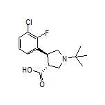 (3R,4S)-1-(tert-Butyl)-4-(3-chloro-2-fluorophenyl)pyrrolidine-3-carboxylic Acid