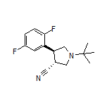 (3R,4S)-1-(tert-Butyl)-4-(2,5-difluorophenyl)pyrrolidine-3-carbonitrile