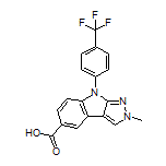 2-Methyl-8-[4-(trifluoromethyl)phenyl]-2,8-dihydropyrazolo[3,4-b]indole-5-carboxylic Acid