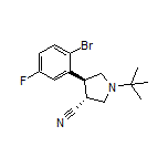 (3R,4S)-4-(2-Bromo-5-fluorophenyl)-1-(tert-butyl)pyrrolidine-3-carbonitrile