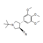 (3R,4S)-1-(tert-Butyl)-4-(3,4,5-trimethoxyphenyl)pyrrolidine-3-carbonitrile
