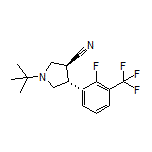 (3S,4R)-1-(tert-Butyl)-4-[2-fluoro-3-(trifluoromethyl)phenyl]pyrrolidine-3-carbonitrile