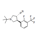 (3R,4S)-1-(tert-Butyl)-4-[2-fluoro-3-(trifluoromethyl)phenyl]pyrrolidine-3-carbonitrile