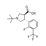 (3S,4R)-1-(tert-Butyl)-4-[2-fluoro-3-(trifluoromethyl)phenyl]pyrrolidine-3-carboxylic Acid