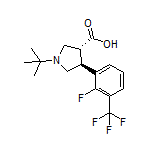 (3R,4S)-1-(tert-Butyl)-4-[2-fluoro-3-(trifluoromethyl)phenyl]pyrrolidine-3-carboxylic Acid