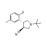 (3S,4R)-1-(tert-Butyl)-4-(2-fluoro-5-methylphenyl)pyrrolidine-3-carbonitrile
