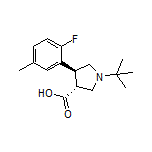 (3R,4S)-1-(tert-Butyl)-4-(2-fluoro-5-methylphenyl)pyrrolidine-3-carboxylic Acid