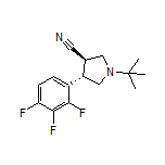 (3R,4S)-1-(tert-Butyl)-4-(2,3,4-trifluorophenyl)pyrrolidine-3-carbonitrile
