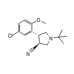 (3S,4R)-1-(tert-Butyl)-4-(5-chloro-2-methoxyphenyl)pyrrolidine-3-carbonitrile