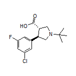 (3S,4R)-1-(tert-Butyl)-4-(3-chloro-5-fluorophenyl)pyrrolidine-3-carboxylic Acid