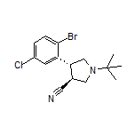 (3S,4R)-4-(2-Bromo-5-chlorophenyl)-1-(tert-butyl)pyrrolidine-3-carbonitrile