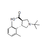 (3R,4S)-1-(tert-Butyl)-4-(2,6-dimethylphenyl)pyrrolidine-3-carboxylic Acid