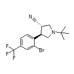 (3S,4R)-4-[2-Bromo-4-(trifluoromethyl)phenyl]-1-(tert-butyl)pyrrolidine-3-carbonitrile