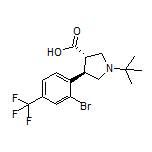(3S,4R)-4-[2-Bromo-4-(trifluoromethyl)phenyl]-1-(tert-butyl)pyrrolidine-3-carboxylic Acid