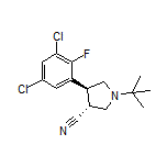 (3R,4S)-1-(tert-Butyl)-4-(3,5-dichloro-2-fluorophenyl)pyrrolidine-3-carbonitrile