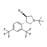 (3R,4S)-4-[2,4-Bis(trifluoromethyl)phenyl]-1-(tert-butyl)pyrrolidine-3-carbonitrile