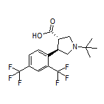 (3S,4R)-4-[2,4-Bis(trifluoromethyl)phenyl]-1-(tert-butyl)pyrrolidine-3-carboxylic Acid