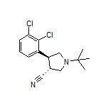 (3R,4S)-1-(tert-Butyl)-4-(2,3-dichlorophenyl)pyrrolidine-3-carbonitrile