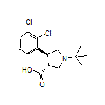 (3R,4S)-1-(tert-Butyl)-4-(2,3-dichlorophenyl)pyrrolidine-3-carboxylic Acid