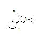 (3S,4R)-1-(tert-Butyl)-4-(2-fluoro-4-methylphenyl)pyrrolidine-3-carbonitrile