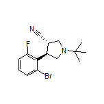 (3S,4R)-4-(2-Bromo-6-fluorophenyl)-1-(tert-butyl)pyrrolidine-3-carbonitrile