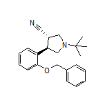(3S,4R)-4-[2-(Benzyloxy)phenyl]-1-(tert-butyl)pyrrolidine-3-carbonitrile