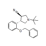 (3R,4S)-4-[2-(Benzyloxy)phenyl]-1-(tert-butyl)pyrrolidine-3-carbonitrile