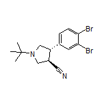 (3R,4S)-1-(tert-Butyl)-4-(3,4-dibromophenyl)pyrrolidine-3-carbonitrile