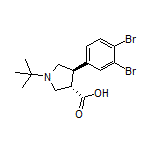 (3S,4R)-1-(tert-Butyl)-4-(3,4-dibromophenyl)pyrrolidine-3-carboxylic Acid
