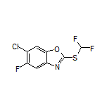 6-Chloro-2-[(difluoromethyl)thio]-5-fluorobenzo[d]oxazole