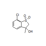 7-Chloro-3-hydroxy-3-methyl-2,3-dihydrobenzo[b]thiophene 1,1-Dioxide
