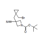 3-[[1-(Bromomethyl)cyclopropyl]methyl]-1-Boc-azetidine-3-carbonitrile