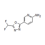 5-[5-(Difluoromethyl)-1,3,4-oxadiazol-2-yl]pyridin-2-amine
