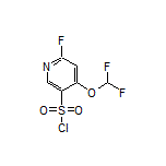 4-(Difluoromethoxy)-6-fluoropyridine-3-sulfonyl Chloride