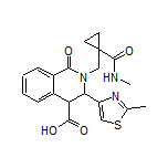 2-[[1-(Methylcarbamoyl)cyclopropyl]methyl]-3-(2-methyl-4-thiazolyl)-1-oxo-1,2,3,4-tetrahydroisoquinoline-4-carboxylic Acid