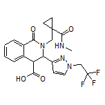 2-[[1-(Methylcarbamoyl)cyclopropyl]methyl]-1-oxo-3-[1-(2,2,2-trifluoroethyl)-3-pyrazolyl]-1,2,3,4-tetrahydroisoquinoline-4-carboxylic Acid