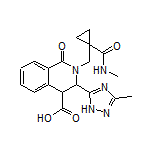 3-(3-Methyl-1H-1,2,4-triazol-5-yl)-2-[[1-(methylcarbamoyl)cyclopropyl]methyl]-1-oxo-1,2,3,4-tetrahydroisoquinoline-4-carboxylic Acid