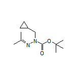 1-Boc-1-(cyclopropylmethyl)-2-(propan-2-ylidene)hydrazine