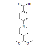 4-[4-(Dimethoxymethyl)-1-piperidyl]benzoic Acid