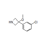 3-(3-Chlorophenyl)-3-methoxyazetidine