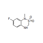 7-Fluoro-1-methyl-3,4-dihydro-1H-benzo[c][1,2,5]thiadiazine 2,2-Dioxide